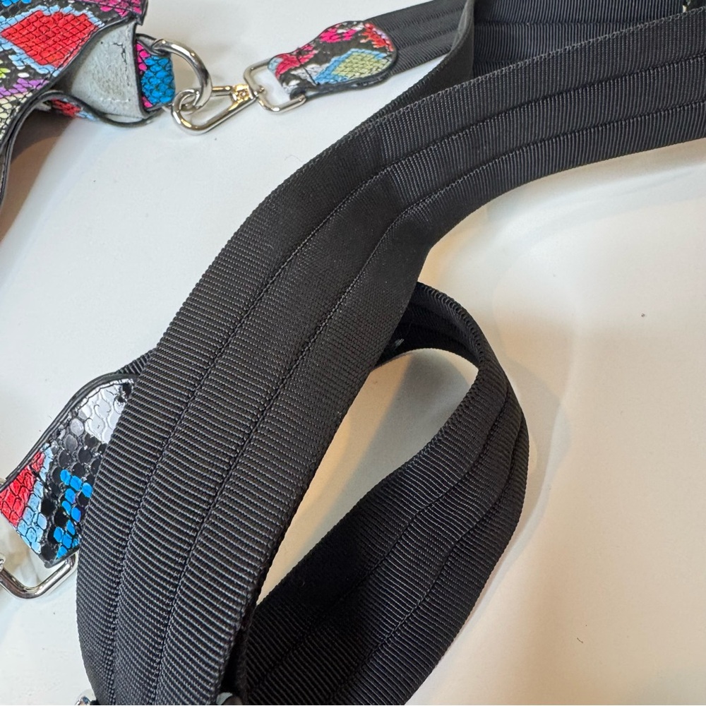 Ahdorned Mini Vegan Leather Messenger Crossbody Bag Multi Reptile Pattern - Picture 11 of 11